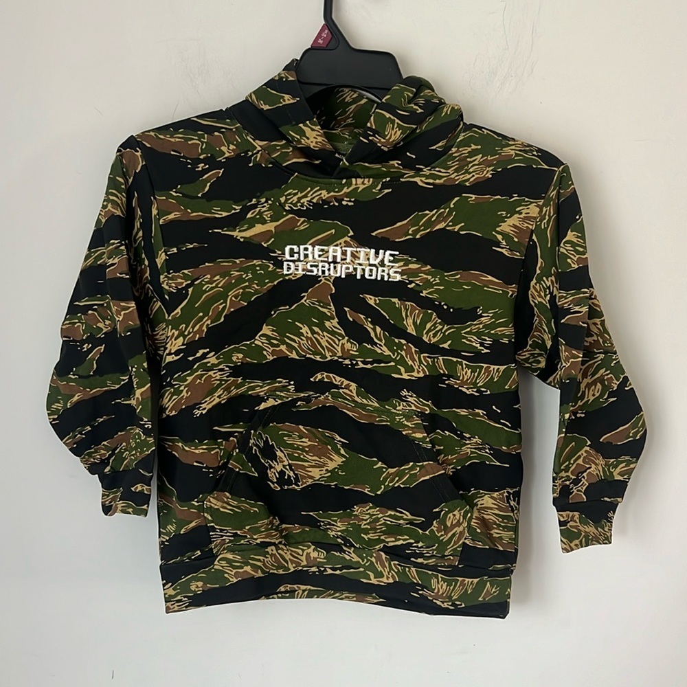 Little Giants Creative Disruptors Camo‎ Kids Hoodie size 7/8 ®️